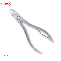 Nagelzange 12 cm Nr. 9 mattverchromt