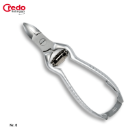 Nagelzange 13 cm Pufferfeder Nr. 8 mattverchromt